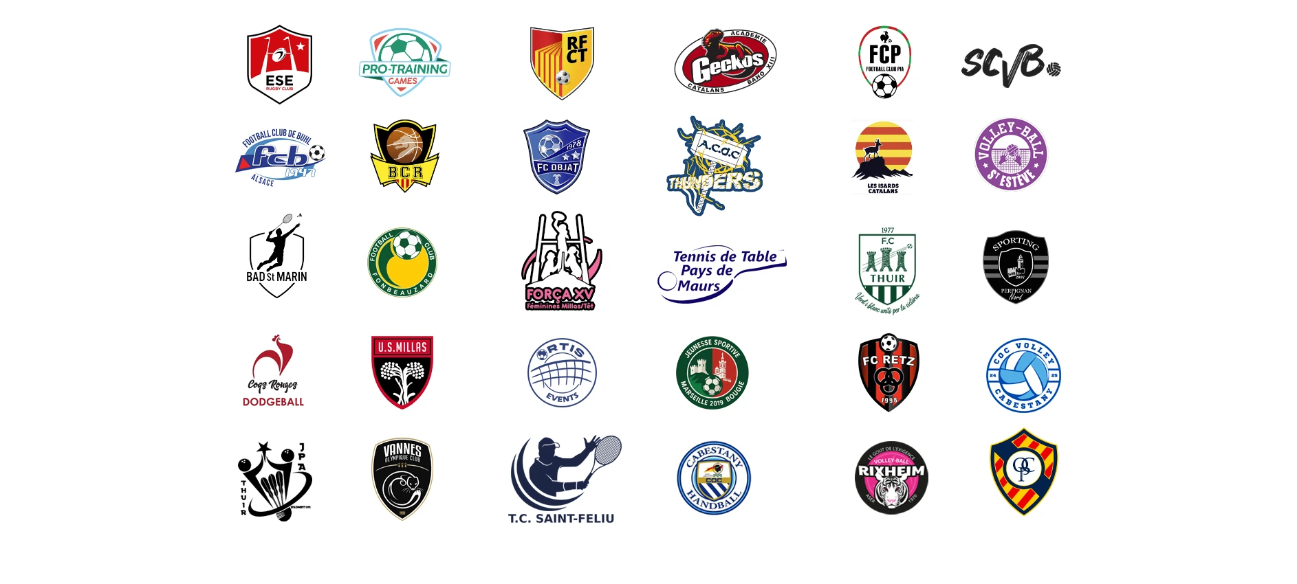 Les clubs partenaires Panther
